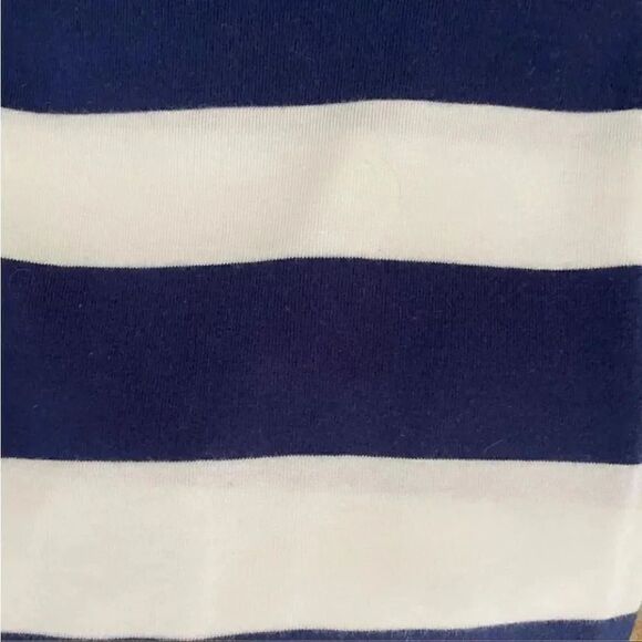 Lands’ End Stripped Blue White Crewneck Cottton Womens Long Sleeves Top SZ LP - Picture 11 of 13